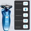 Electric Razor for Men, Electric Shaver Rotary Shaver Electric Razor Beard Trimmer Rechargeable Shaving Machine for Men Wet-Dry Dual Use Waterproof view 2