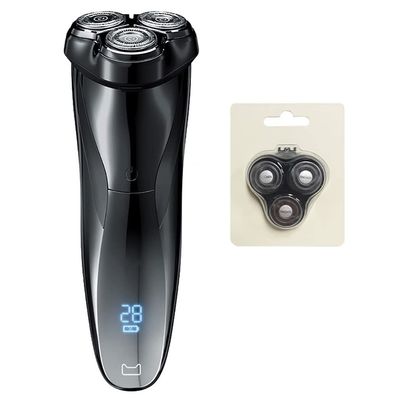 Electric Razor for Men, Men Electric Shaver Razor LCD Power Display Rechargeable Electronic Razor IPX7 Waterproof Full Body Washable (Color : Add 1 Razor Head)