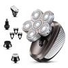 Electric Razor for Men, 5 in 1 Men's Electric Shaver Kit Touch Sensing 6 Heads LCD Waterproof Rechargeable Razor Beard Trimmer Bald Shaver Body Razor view 1