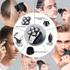 Electric Razor for Men, 4D 5-in-1 Floating Head Men's Electric Shaver Kit Portable Rechargeable IPX7 Waterproof Shaver Nose Hair Trimmer Bald Body Razor view 2