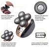 Electric Razor for Men, 4D 5-in-1 Floating Head Men's Electric Shaver Kit Portable Rechargeable IPX7 Waterproof Shaver Nose Hair Trimmer Bald Body Razor view 3