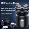 Electric Razor for Men, Portable 5 in 1 Men's Electric Shaver Body Trimmer USB Rechargeable Waterproof Mini Shaver Hair Trimmer Nose Hair Trimmer Razor view 2