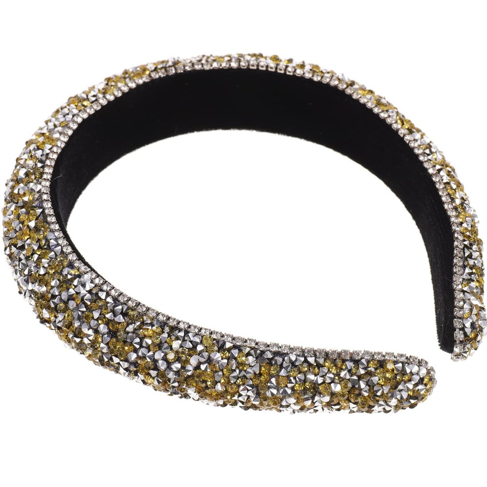 minkissy Elegant Diamond Decorated Headband for Shiny Rhinestone Hair Accessory for Parties and Events for Elegant Hairstyles