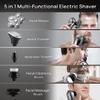Electric Razor for Men, 6 in 1 Grooming Kits Electric Shaver Facial Body Electric Razor for Men Wet Dry Hair Beard Bald Head Shaving Machine Rechargeable view 4