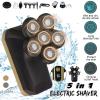 Electric Razor for Men, 6 in 1 Rechargeable Electric Shaver LCD Display 6 Floating Heads Bald Wet And Dry Electric Shaver Razor Grooming Kit for Men view 2
