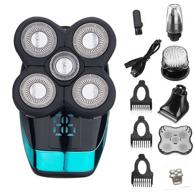 Electric Razor for Men, Wet Dry Electric Shaver for Men Beard Hair Trimmer Electric Razor Rechargeable Bald Shaving Machine LCD Display Grooming Kit