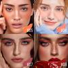 BEFIVECOK Liquid Blush for Cheeks, Soft Cream Blush with Cushion Applicator, Dewy Finish Matte Velvet Texture, High-Pigmented Blendable, Long-Wearing Rubor Makeup | #04 EBULLIENT-Cool Pink view 4