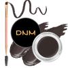 BEFIVECOK Eyebrow Pomade Kit with Dual-ended Eyebrow Brush, Water and Stain Resistant High Pigment Pomade, Corrects Brow Imperfections for Natural Long-lasting Brow Makeup (01# Ebony) view 1