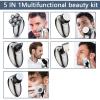 Electric Razor for Men, Electric Shavers for Men 7D Floating Rotary Razor Cordless USB Rechargeable Multifunctional Grooming Kit with LED Display view 2