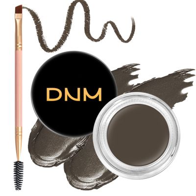 BEFIVECOK 2Pcs Brow Pomade Set with Dual-ended Eyebrow Brush, High pigment Water proof Natural finish Eyebrow Makeup Set with Eyebrow Brush for Women and Girls06#