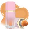 BEFIVECOK Liquid Blush for Cheeks, Soft Cream Blush with Cushion Applicator, Dewy Finish Matte Velvet Texture, High-Pigmented Blendable, Long-Wearing Rubor Makeup | #02 PEACE-Natural Orange view 1