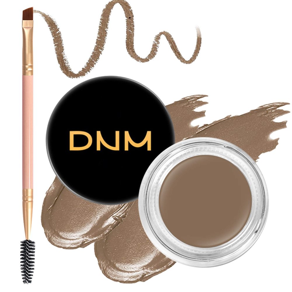 BEFIVECOK Eyebrow Pomade Kit with Dual-ended Eyebrow Brush, Water and Stain Resistant High Pigment Pomade, Corrects Brow Imperfections for Natural Long-lasting Brow Makeup (07# Taupe)