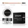 BEFIVECOK Eyebrow Pomade Kit with Dual-ended Eyebrow Brush, Water and Stain Resistant High Pigment Pomade, Corrects Brow Imperfections for Natural Long-lasting Brow Makeup (11# Black) view 2