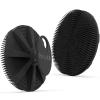 Silicone Body Scrubber, BEAUTAIL Shower Bath Scrubber, More Hygienic Than Traditional Loofah, Lather Nicely, Long Lasting, Gentle Exfoliating Brush for Women Men Baby Sensitive Skin, 1 Pack, Black view 1