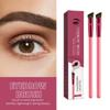 4D Hair Stroke Brow Stamp Brush, Eyebrow Hair Stroke Brush, 4 d Ultra Thin Stroking Brow Brush, Multifunction Realistic Eyebrow Brush for Eyebrow, Eye Shadow, Hairline (daffodil) view 2