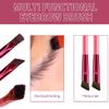 4D Hair Stroke Brow Stamp Brush, Eyebrow Hair Stroke Brush, 4 d Ultra Thin Stroking Brow Brush, Multifunction Realistic Eyebrow Brush for Eyebrow, Eye Shadow, Hairline (wine) view 3
