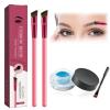4D Hair Stroke Brow Stamp Brush, Eyebrow Hair Stroke Brush, 4 d Ultra Thin Stroking Brow Brush, Multifunction Realistic Eyebrow Brush for Eyebrow, Eye Shadow, Hairline (sky blue) view 1
