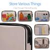 PACKISM Clear Makeup Bags - 3 Pack Tsa Approved Toiletry Bag with Zipper, Water-resistant Cosmetic Bags Travel Size Toiletries Fit Essentials, Carry-on Clear Travel Bags, Black Brown view 4