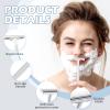 100 Pieces Disposable Razors Bulk for Women Individually Wrapped Twin Blades Shaving Razor Women Razors for Shaving Safety Hotel Guest House Travel Home Use Portable, White view 3