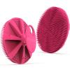 Silicone Body Scrubber, BEAUTAIL Shower Bath Scrubber, More Hygienic Than Traditional Loofah, Lather Nicely, Long Lasting, Gentle Exfoliating Brush for Women Men Baby Sensitive Skin, 1 Pack, Rose view 1