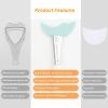 1 Pcs Upgraded Mascara Guard Shields, Reusable Eyelashes Shields, Upper/Lower Eye Guards For Lashes Eye Makeup Tools (Green) view 4