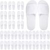 Geyoga 24 Pairs Spa Disposable Slippers Open Toe Non Slip Slippers for Women Men Guests Hotels Home Party Housewarming(White) view 1