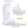 Geyoga 24 Pairs Spa Disposable Slippers Open Toe Non Slip Slippers for Women Men Guests Hotels Home Party Housewarming(White) view 2