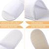 Geyoga 24 Pairs Spa Disposable Slippers Open Toe Non Slip Slippers for Women Men Guests Hotels Home Party Housewarming(White) view 3