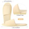 Geyoga 24 Pairs Spa Disposable Slippers Open Toe Non Slip Slippers for Women Men Guests Hotels Home Party Housewarming(Black, White, Khaki, Light Gray) view 2