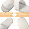 Geyoga 24 Pairs Spa Disposable Slippers Open Toe Non Slip Slippers for Women Men Guests Hotels Home Party Housewarming(Black, White, Khaki, Light Gray) view 3