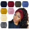 AKTVSHOW 7'' Wide Headbands for Women, Extra Large Turban Workout Headband Fashion Yoga Hair Bands Boho Twisted Thick Hair Accessories, 8Pack view 1