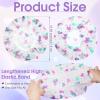 20 Pcs Waterproof Shower Caps for Women,Reusable Plastic Bath Hair Caps with Elastic Band Assorted Colors for Home,Salon & Spa view 2