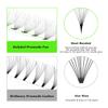 500 Premade Fans Lash Extensions 12D 9mm Single Length Promade Lash Fans 0.05 D Curl Premade Eyelash Fans Pointed Thin Base Handmade Volume Premade Lash Extensions(12D,0.05-D-9mm) view 4