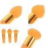 Beavorty 3pcs Makeup Brush Pen Portable Wet Dry Makeup Applicators Skin-friendly Cosmetic Puff for Foundation Concealer High-density Sponge Handle for Daily Use view 3