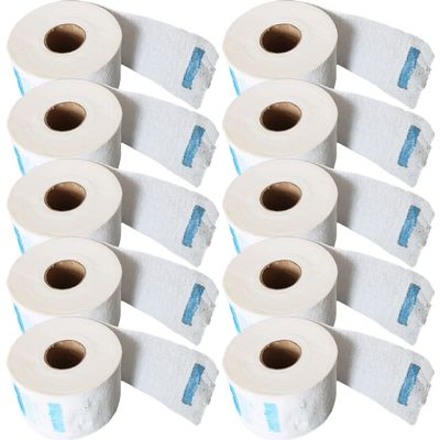 FOMIYES Hairdressing Neck Wrap Barber Neck Paper 10 Rolls Disposable Anti-stain Paper