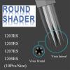 40Pcs Tattoo Cartridge Needles - Yugui Tattoo Needles 1203RS,1205RS,1207RS,1209RS Assorted Sizes for Tattoo Shader Tattoo Pen Tattoo Kit Tattoo Supplies forTattoo Artist view 2