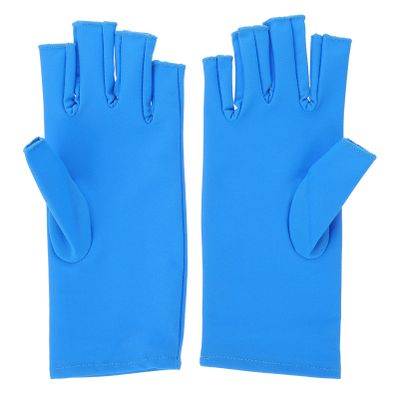 Beaupretty 1pair Uv Shield Fingerless Gloves for Gel Manicures Lightweight Spandex Uv Hand Protection for Nail Beauty Treatments