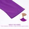 Beaupretty 2pcs Half finger manicure gloves gel manicure fingerless glove protector Lamp Gloves nails gel protection gloves sun protection Manicure tools purple polyester fabric view 4