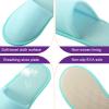 Geyoga 24 Pairs Disposable Slippers for Guests Bulk 2 Size Cotton Soft Spa Hotel House Slippers for Women Men Wedding Party Shoeless Home Indoor Travel(Blue,M) view 3