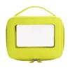 Altsuceser Transparent Visible Travel Toiletry Bag wih Zippers Clear Makeup Artist Large Bag Diaper Case Luggage Organizer Storage Toiletries Cosmetic Pouch Makeup Bags Yellow view 1