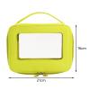Altsuceser Transparent Visible Travel Toiletry Bag wih Zippers Clear Makeup Artist Large Bag Diaper Case Luggage Organizer Storage Toiletries Cosmetic Pouch Makeup Bags Yellow view 3