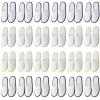 Geyoga 24 Pairs Disposable Slippers for Guests Bulk 2 Size Cotton Hotel Spa House Slippers for Graduation Wedding Party Shoeless Home Travel Individually Wrapped(Gray, Black, Khaki, Blue Border) view 1