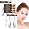 77Pairs Eyebrow Tattoo Stickers 4D Hair-like Waterproof Natural Fake Eyebrow Stickers,Long Lasting Eyebrow Grooming Shaping Perfect for Women and Girls (Black) view 1