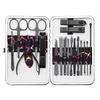 18-in-1 Manicure Set - Stainless Steel Nail Care Kit - Professional Toenail Clipper and Pedicure Tools - Includes Cuticle Trimmer, Nail Scissors, Thick Nail Cutter, and more - Rainbow color view 1