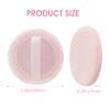 WLLHYF 12PCS Makeup Powder Puffs Pink Cotton Powder Puffs Round Powder Puff for Makeup Face Powder Velour Puffs for Loose Powder Washable (pink) view 2