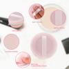 WLLHYF 12PCS Makeup Powder Puffs Pink Cotton Powder Puffs Round Powder Puff for Makeup Face Powder Velour Puffs for Loose Powder Washable (pink) view 3