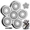 MAWAER Universal 6 Blades Head Shaver Replacement Heads Compatible with Freedom Gold Shaver and Some Brands. view 1