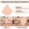 8 Pcs Cotton Powder Puff Face,JASSINS Triangle super soft Both dry and wet Makeup Setting Puff,For Concealer/Loose Powder/Body Powder/Foundation/Blush Makeup Sponge Set (Nude) view 4
