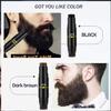 HATIKY Beard Pencil Filler for Men - Water Proof, Long Lasting - Creates Natural Looking Beard and Moustache (black) view 4