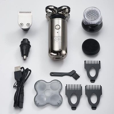 Electric Razor for Men, 5 in 1 Wet Dry Electric Shaver Men Bald Shaving Machine Beard Hair Trimmer Body Facial Razor Rechargeable Kit